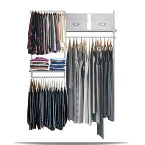 Closet arara aramado trilho parede super resistente moderno 1,60 BR