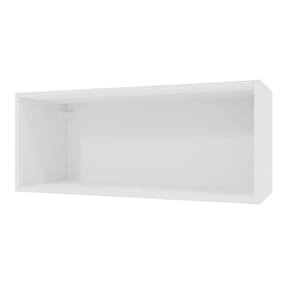 Armário Aéreo 80 cm Nicho Aberto para Cozinhas Lux, Glamy, Agata, Stella Branco Madesa