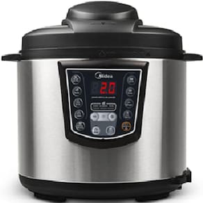 Panela Eletrica Pressao 6L Midea - PPA71 INOX/PRETO 110 VOLTS