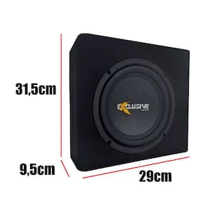 Caixa ativa mini slim subwoofer 8 pol amplificador