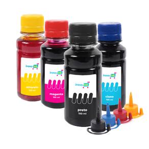 Kit 4 Tintas Compatível para Impressora DCP-T720DW 100ml Inova Ink