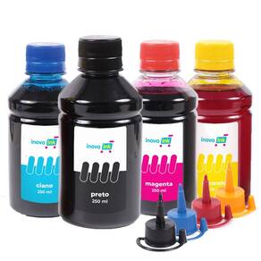Kit 4 Tintas Compatível para Impressora DCP-T720DW 250ml Inova Ink