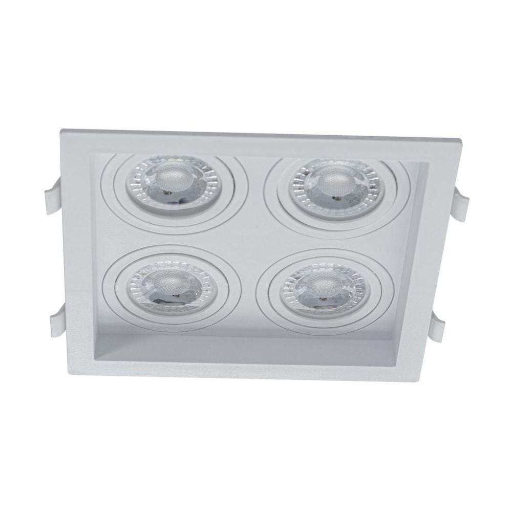 Spot Embutir Quadruplo Recuado P/ LED MR16 SaveEnergy SE-330.2895 ST2841