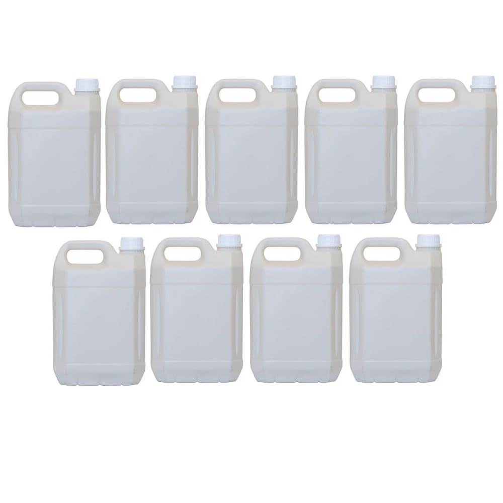 Kit 09 Galão Embalagem frasco Plástico 5 Litros Vazio Produto Limpeza