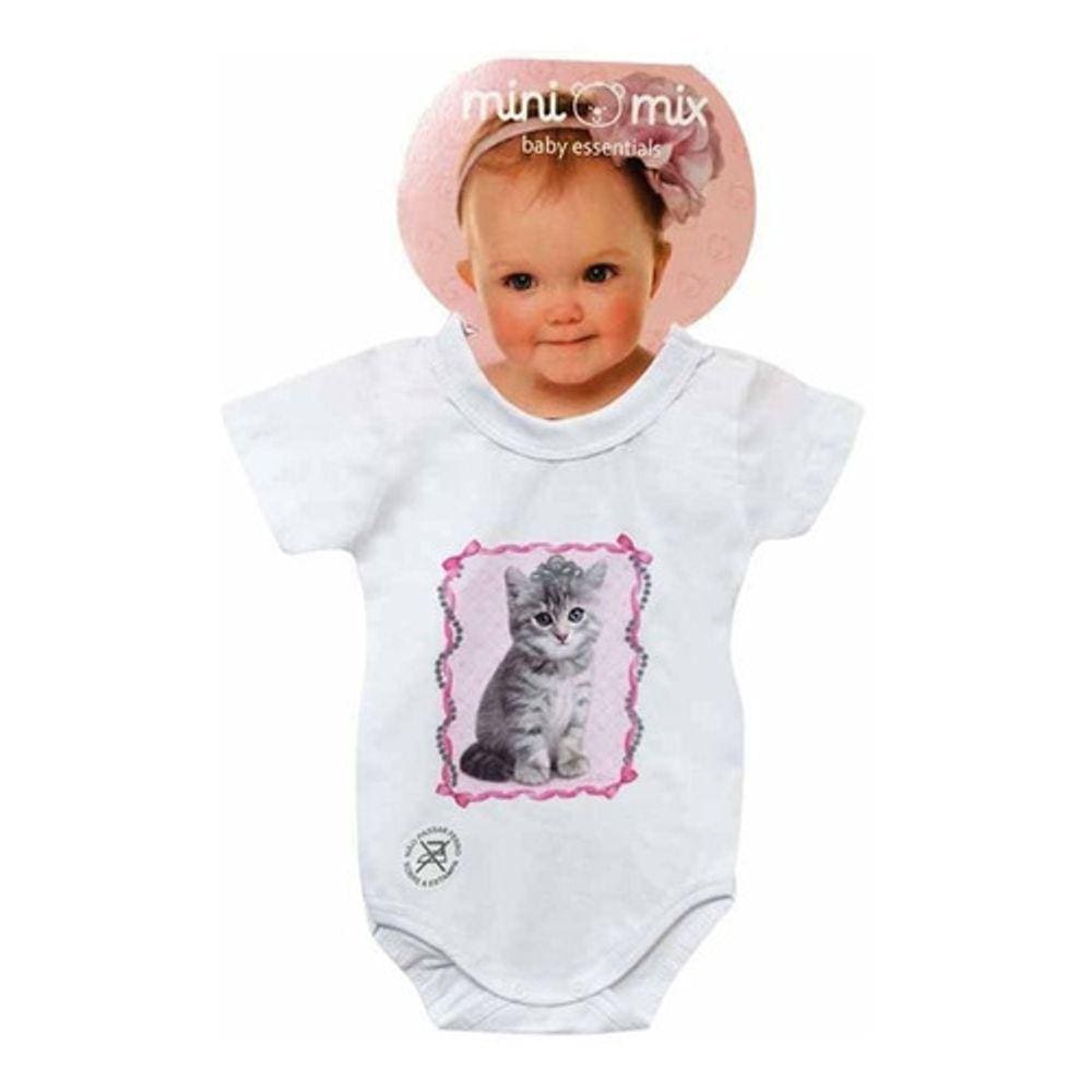 Body Manga Curta Mini Mix Gatinha Gbaby - M