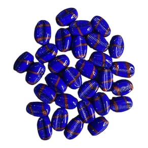 Kit c/10 Firmas Búzios 22 mm Vermelho e Azul Murano Guias