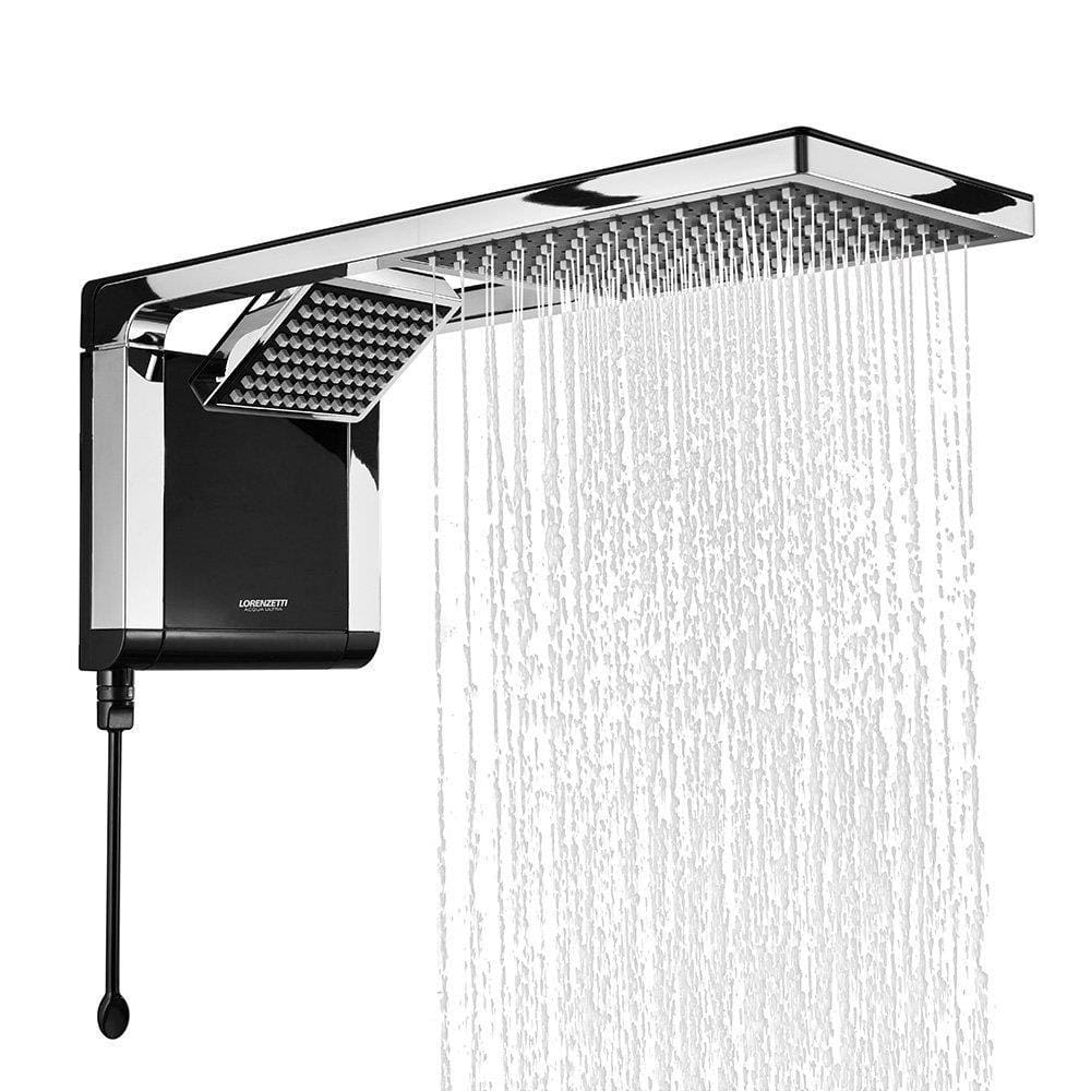 Chuveiro Lorenzetti Acqua Duo Flex Preto/Cromado 6800W