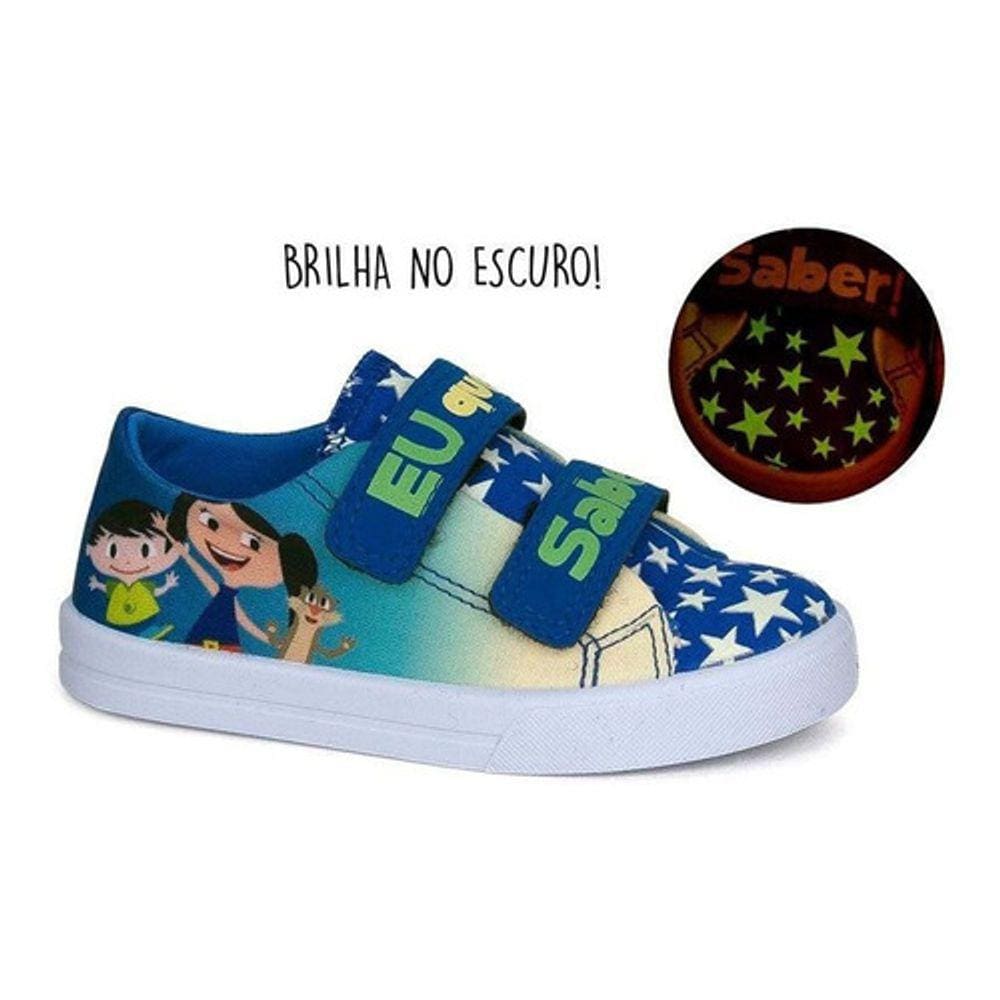 Tênis Infantil Show da Luna Baby Soft Nº27 Cor Azul - Sugar Shoes