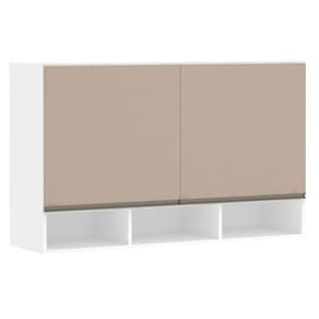 Armário 120cm 2 Portas C/Nicho Branco Polar C/Connect