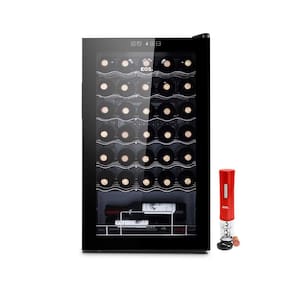 Adega 34 Garrafas Climatizada Painel Touch EAC34G 127V com Abridor Elétrico Vermelho EOS