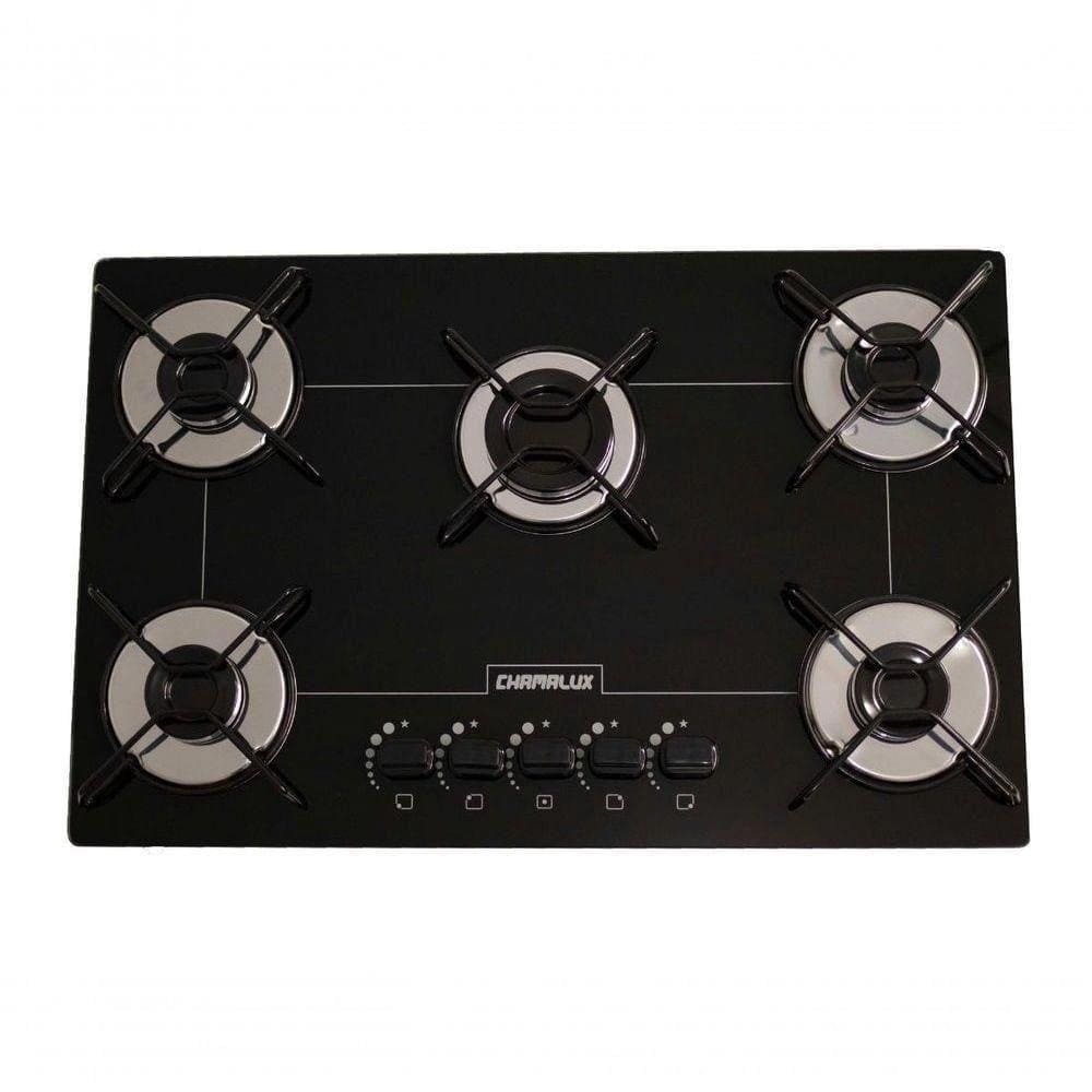 Cooktop 5 Bocas Ultra Chama Chamalux Preto - Bivolt