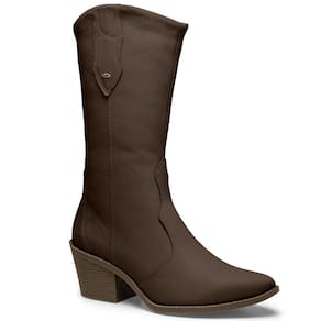 Bota Feminina Country Cano Alto Couro Dakota G6022