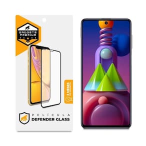 Película Defender Glass Para Samsung Galaxy M51 - Preta - Gshield