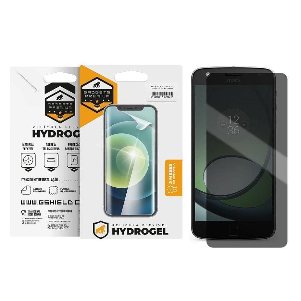 Película Para Moto Z Play - Privacidade Hydrogel - Gshield