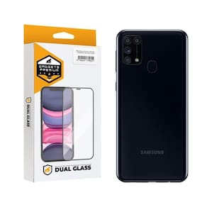 Película Dual Glass Para Samsung Galaxy M31 - Preto - Gshield