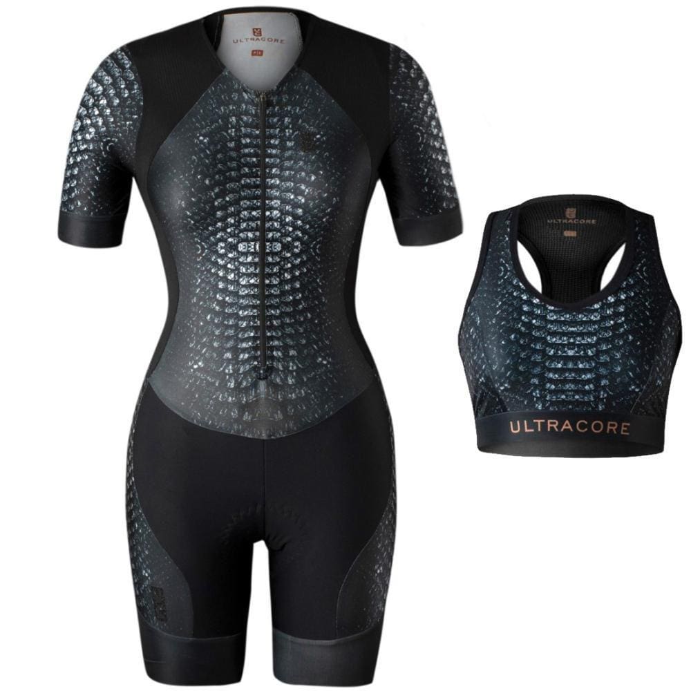 Macaquinho Com Top Feminino Ultracore Black