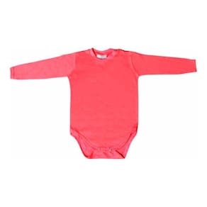 Body Manga Longa Mini Mix Gbaby Cor Goiaba - GG