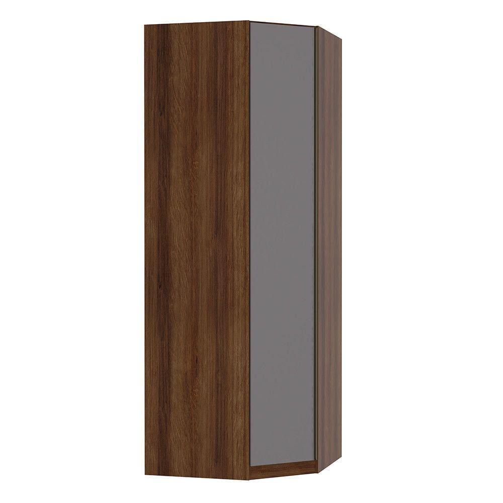 Guarda Roupa Canto Diagonal 1 Porta 6 Prateleiras 83cm Prime Luciane Móveis