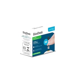Tiras De Glicose Glicocheck Hc489 Caixa C/ 50 Un. Multilaser