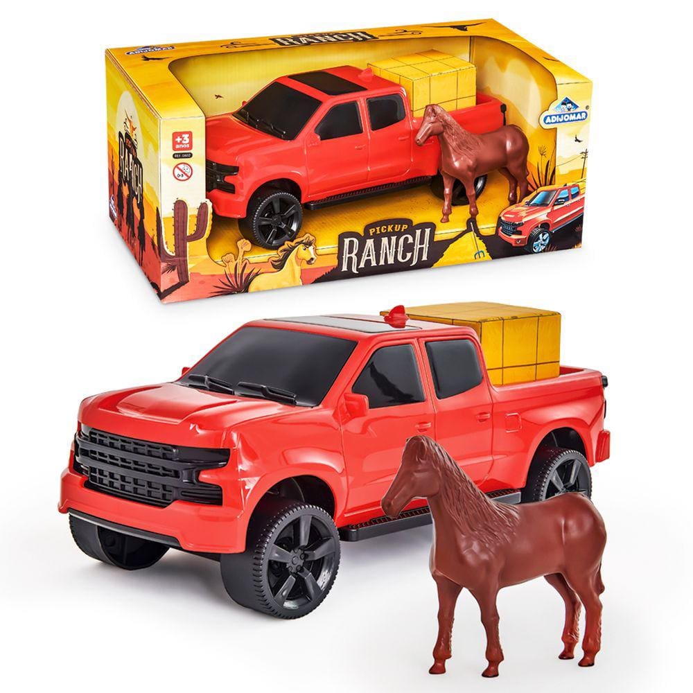 Pickup Ranch com Cavalo Caminhonete Carrinho Brinquedo