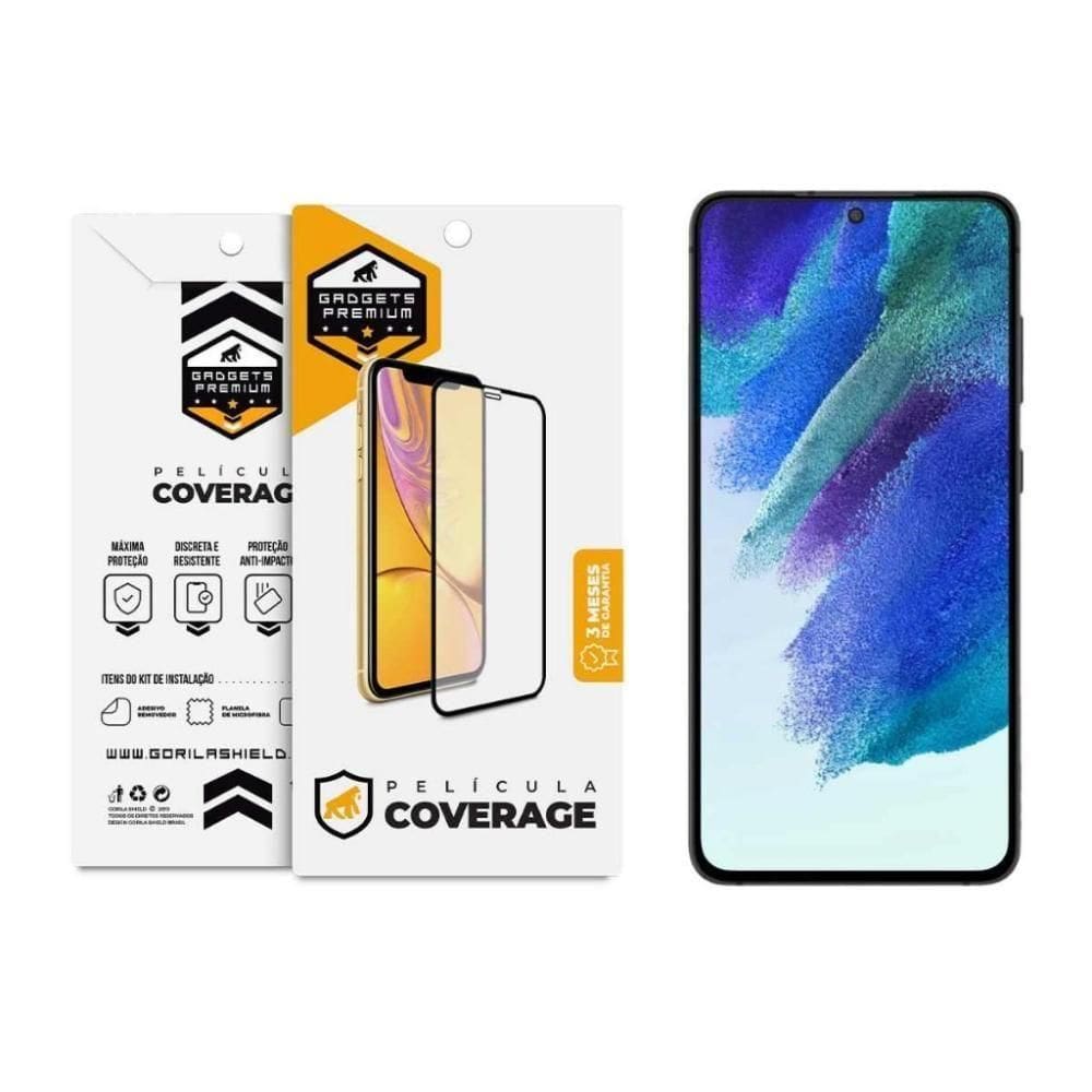 Película Coverage 5D Pro Preta Para Samsung Galaxy S21 Fe - Gshield