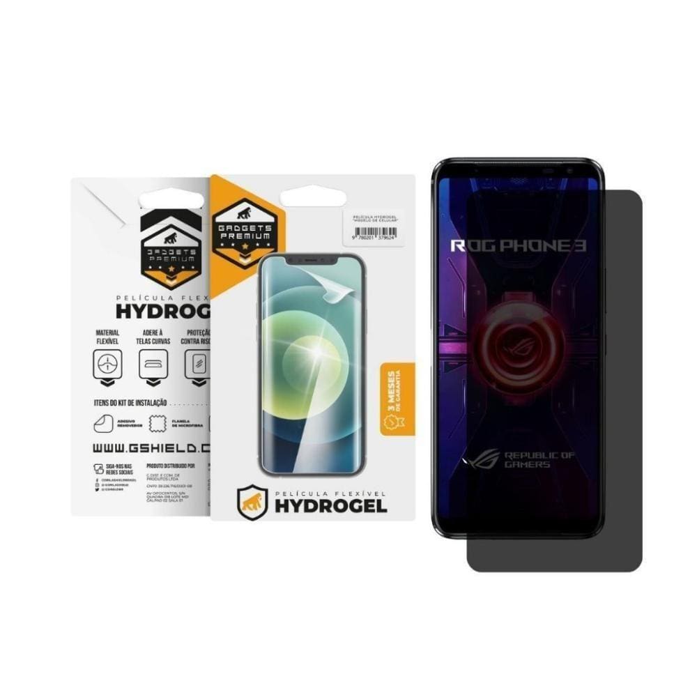 Película Para Asus Rog Phone 3 - Privacidade Hydrogel - Gshield