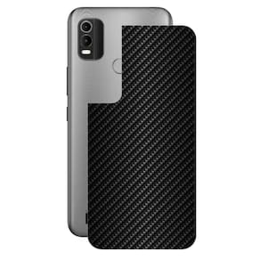 Película Nokia C21 Plus-Traseira Fibra Carbono Preta-Gshield