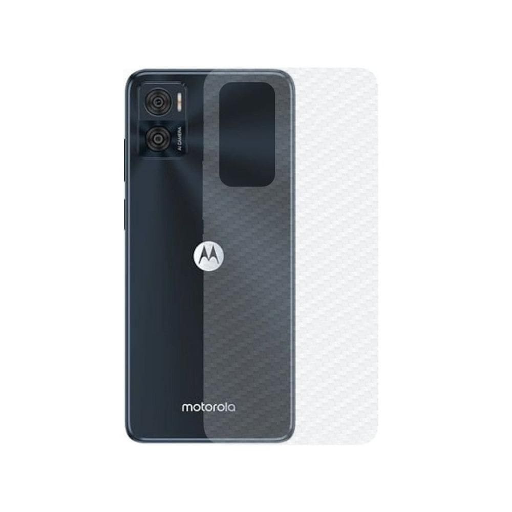 Película Para Motorola Moto E22 - Traseira De Fibra De Carbono - Gshield