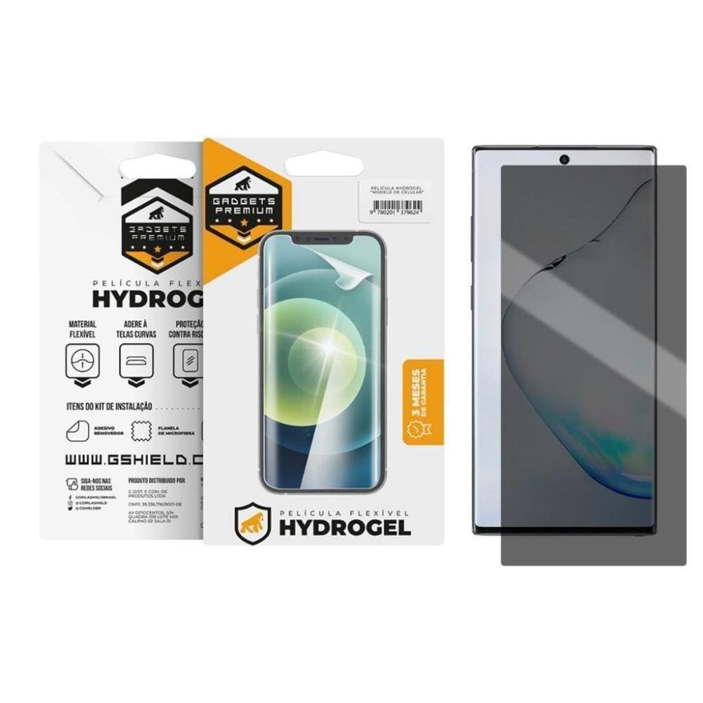 Película Privacidade Hydrogel Para Samsung Galaxy Note 10 Plus - Gshield