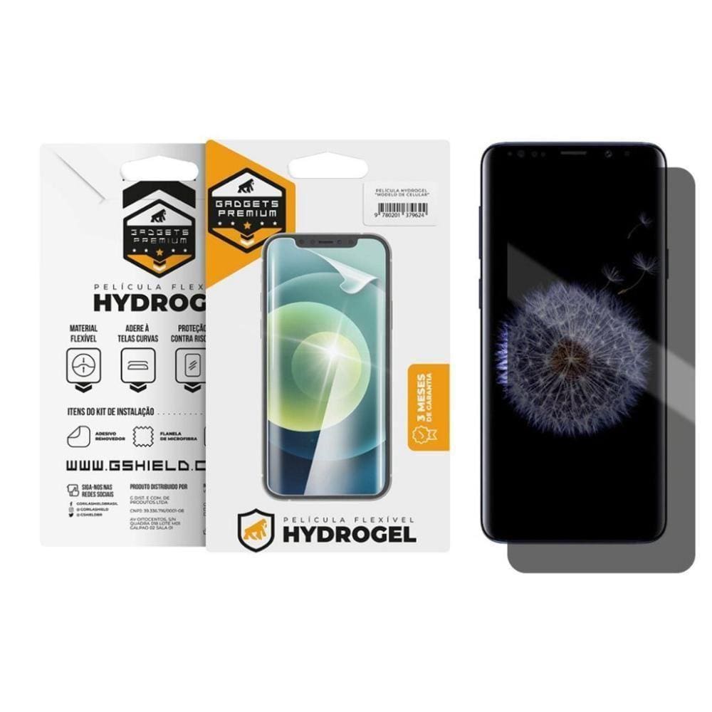 Película Privacidade Hydrogel Para Samsung Galaxy S9 Plus - Gshield