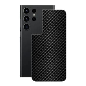 Película Para Samsung Galaxy S23 Ultra - Traseira De Fibra De Carbono Preta - Gshield