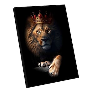 Quadro Leão Conservador Br Artes Pequeno 60x40