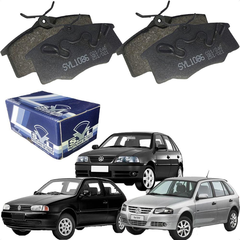 Pastilha De Freio Gol, Parati, Saveiro, G2, G3, G4. Kadett, Ipanema e classic 1996 à 2014