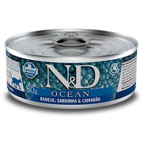 Racao Nd Gatos Ocean Badejo, Sardinha E Camarao 0,08Kg