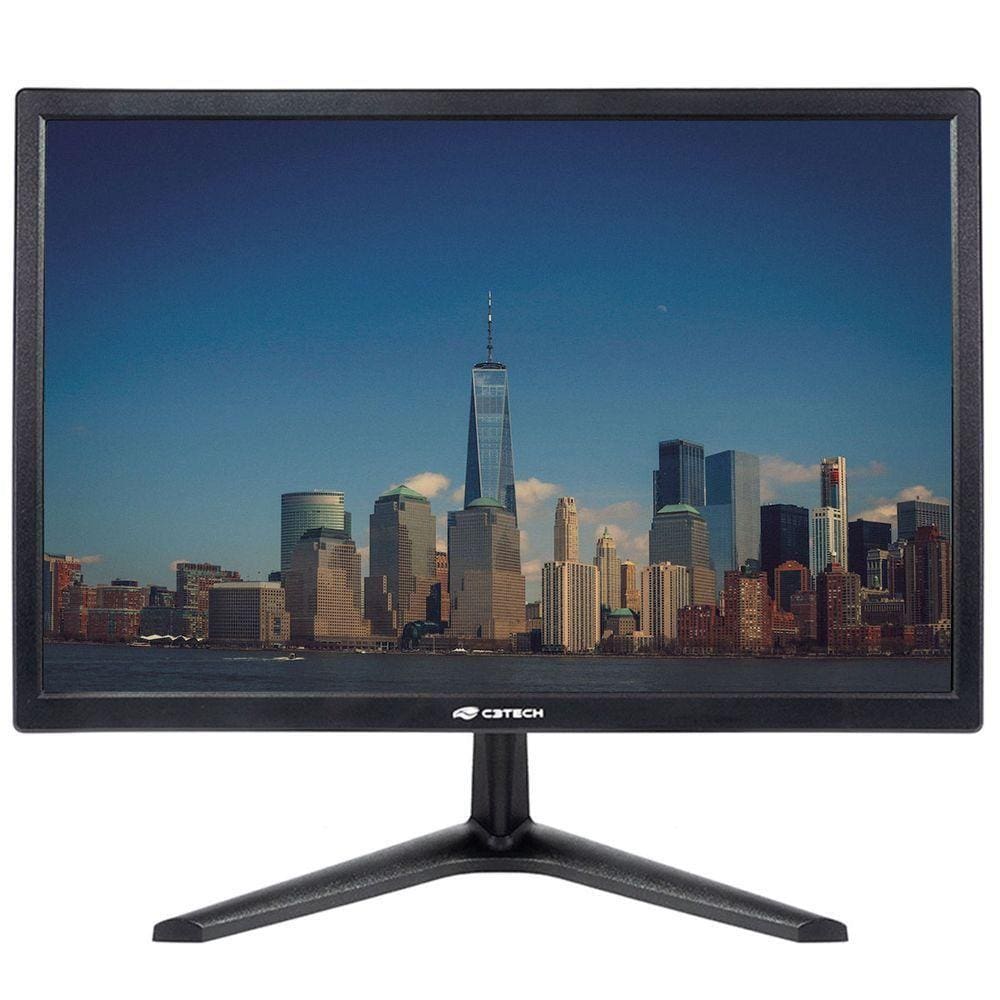 Monitor Led 19" C3tech Mr-19, Ips, Hd 1440x900, Hdmi/vga, Preto