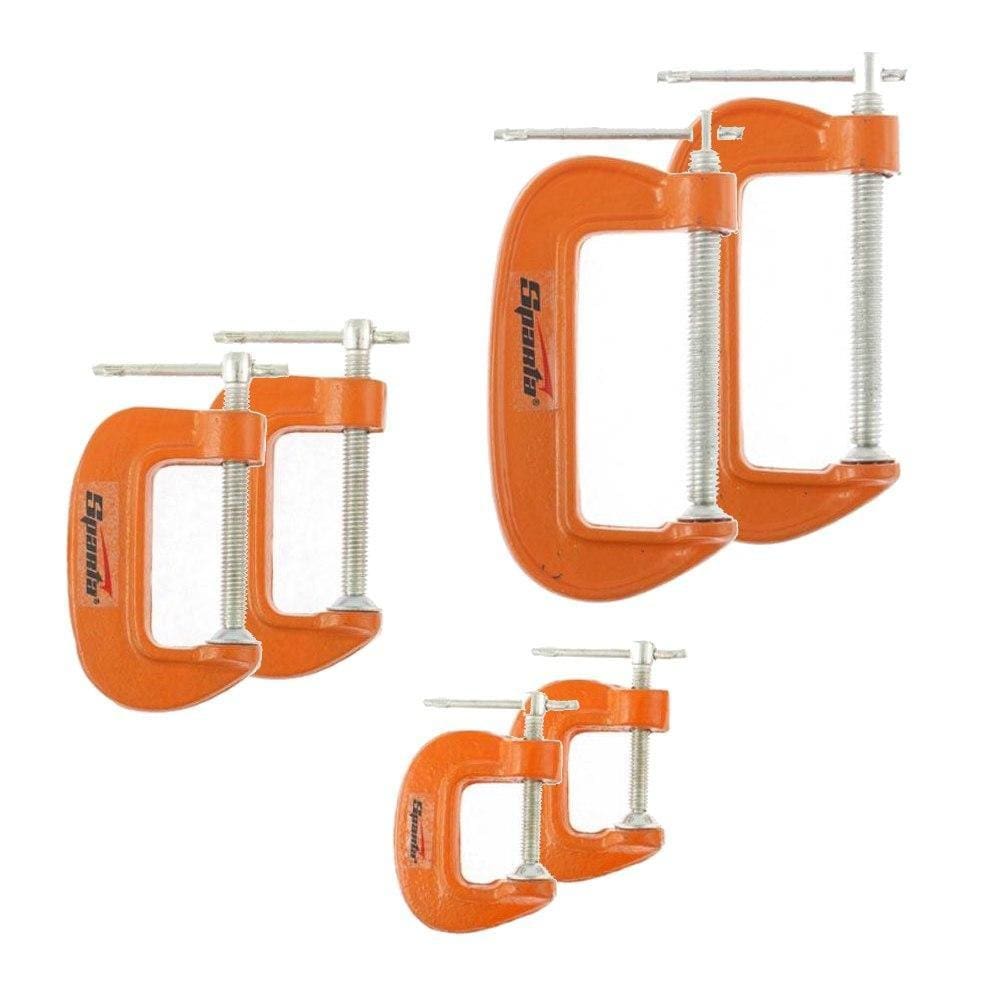 Jogo de 6 Grampos Tipo C 206755 SPARTA