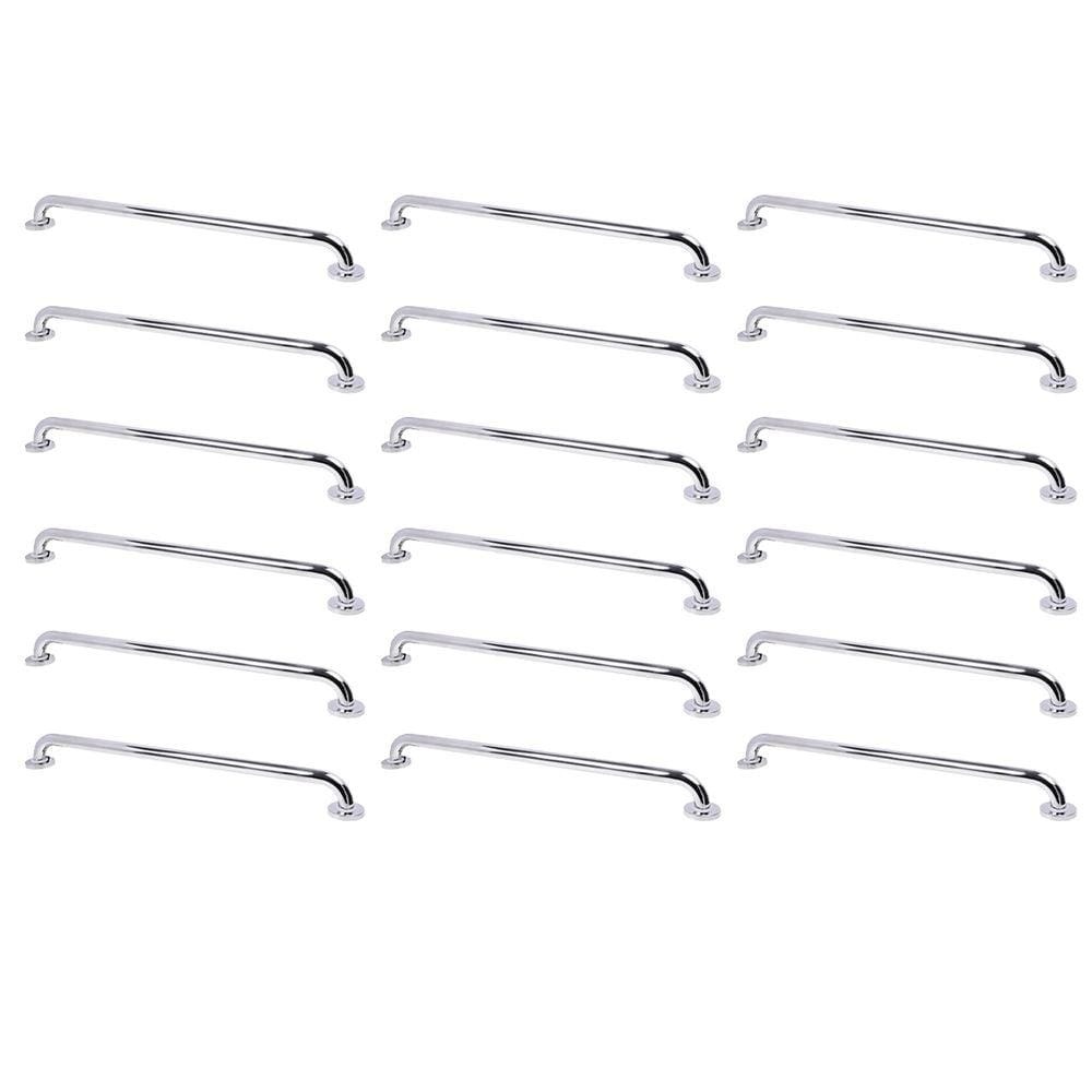 Alça de Apoio 70cm Barra Inox Kit 18 Unidades Idoso Deficiente Cadeirante Suporte Box Banheiro Corrimao Acessibilidade Segurança