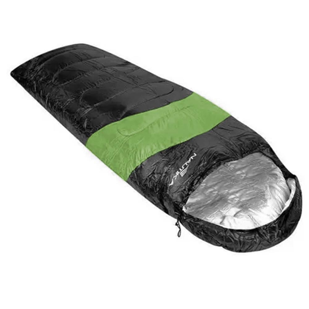 Saco de Dormir Nautika Viper p/ Camping - Preto/Verde