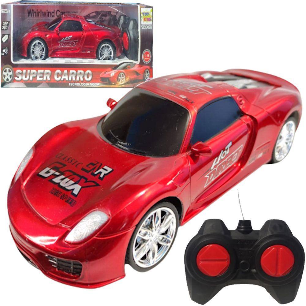 Carrinho de Corrida Infantil Control Spark Com Controle Via