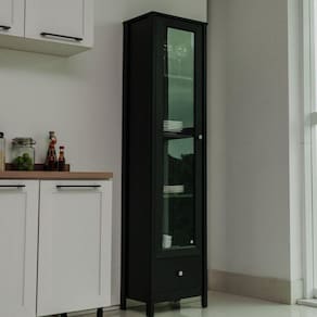 Cristaleira 1 Porta 1 Gaveta E-962 Preto