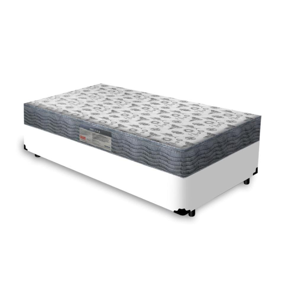 Cama Box Solteiro + Colchão D33 Ortobom Iso 100 88cm