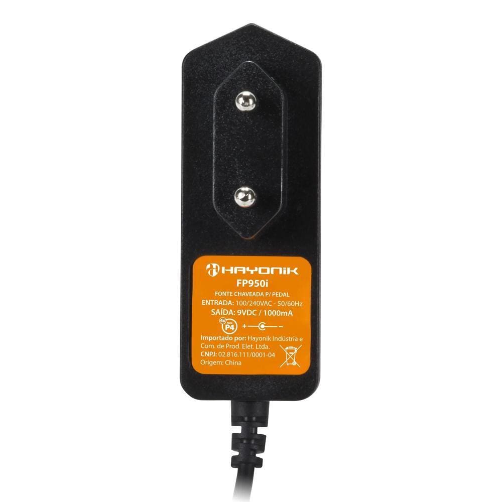 Fonte para 4 Pedais Padrão Boss 9V 1A CFP950i Chaveada Hayonik