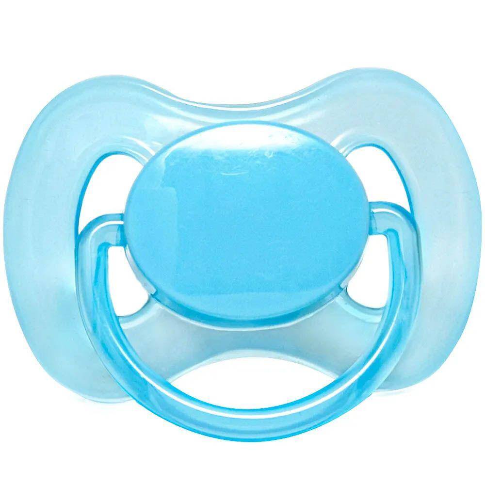 Chupeta - Silicone Ultra Soft - 6m - Comfort - Azul - Buba