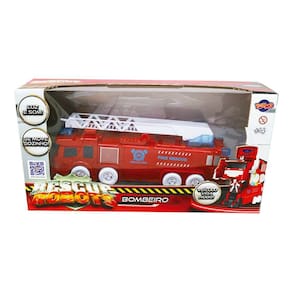 Figura Interativa - 2 em 1 - Rescue Robots - Bombeiro - Toyng