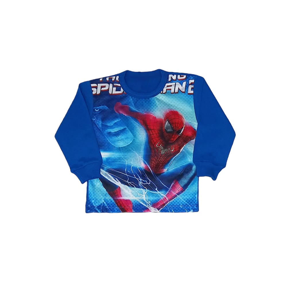 Camiseta infantil manga longa spider-man