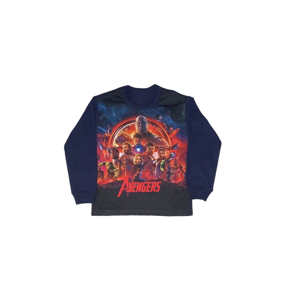 Camiseta Infantil Manga Longa Avangers