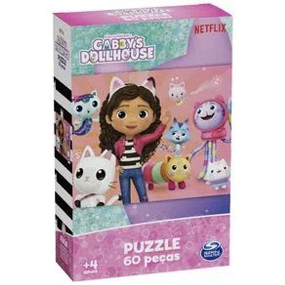 Quebra-Cabeca 60Pc Gabbys Dollhouse 4372 - Grow