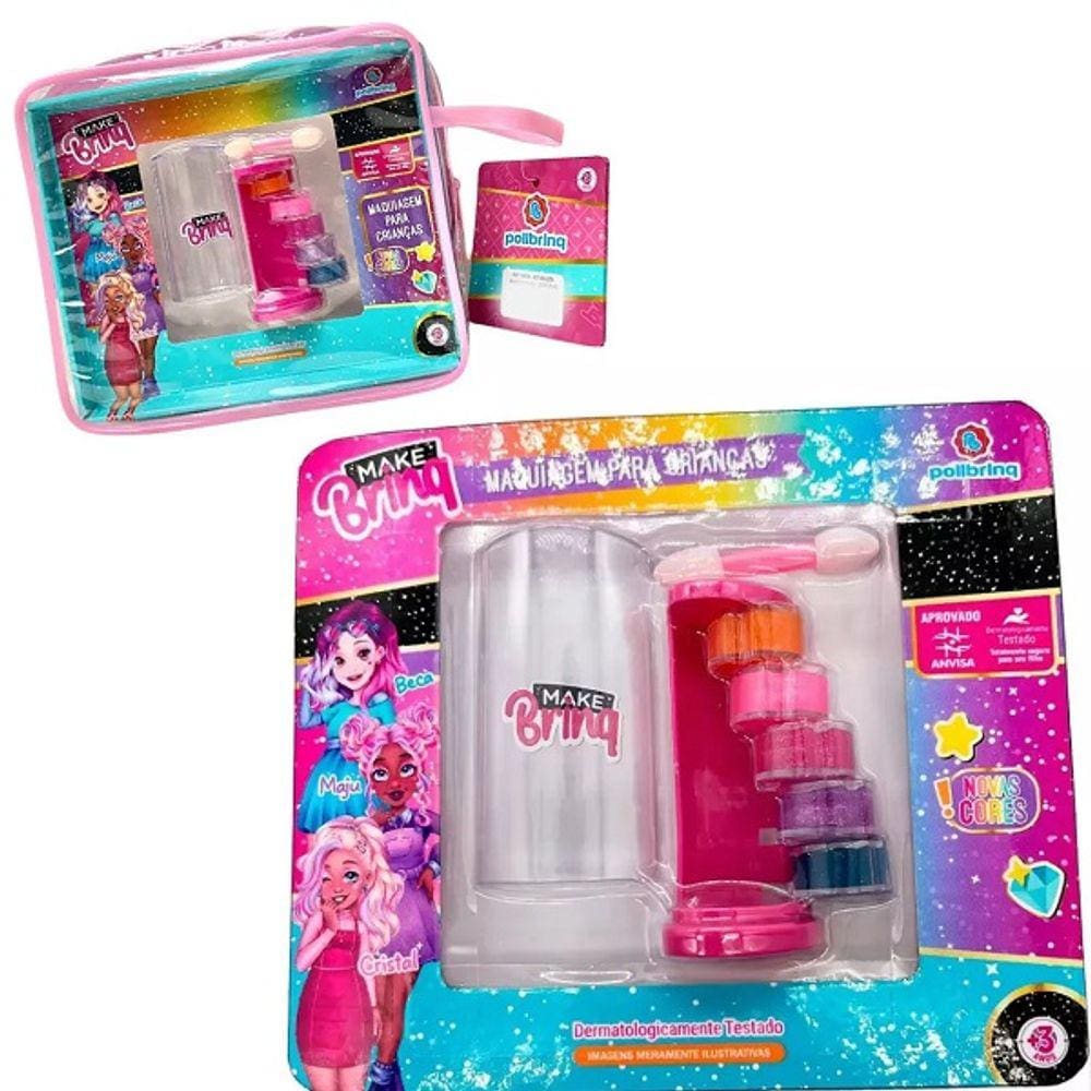 Kit Maquiagem Infantil Makebrinq Polibrinq MK09 Torre