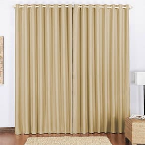 Cortina Blackout 2,00M X 1,70M Avelã Tecido Blackout Corta Luz Sala Ou Quarto
