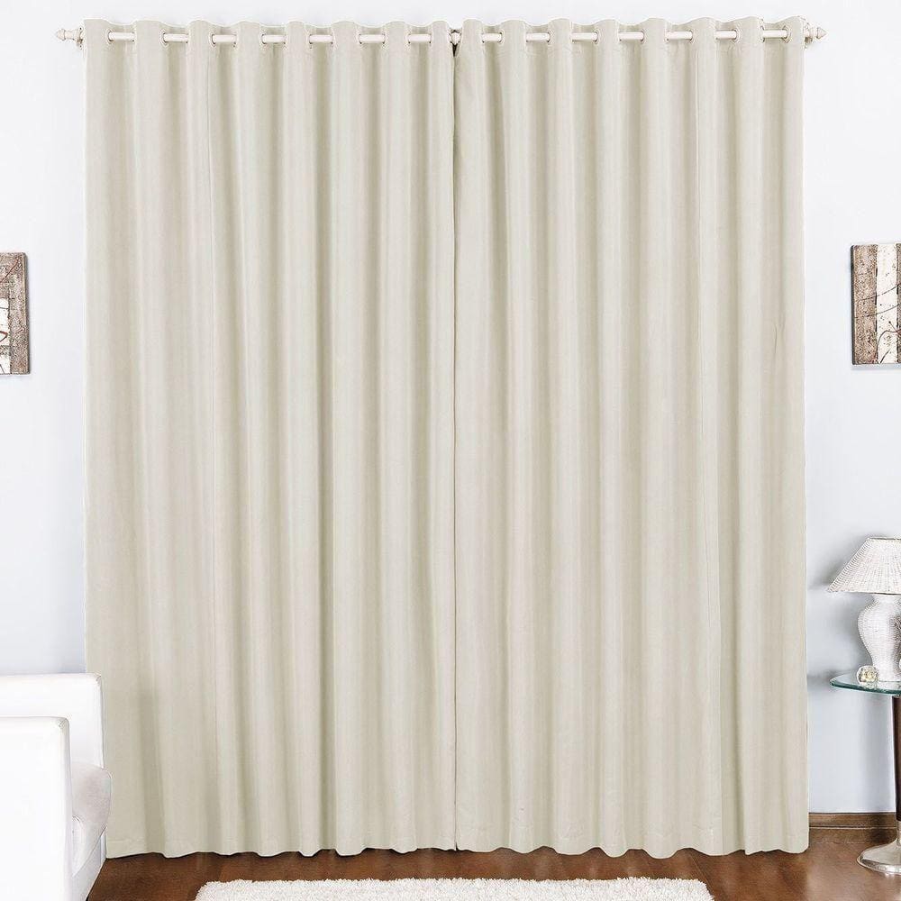 Cortina Duda 3,00M X 2,80M Metros Palha Tecido Oxford Para Sala Ou Quarto